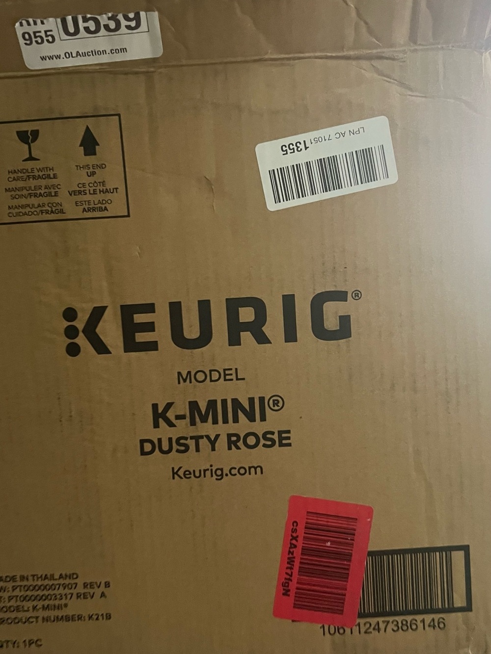 Keurig K‑Mini Coffee Maker in Dusty Rose Box